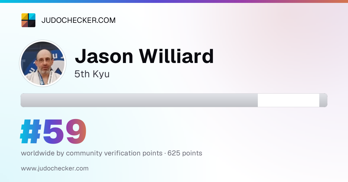Jason Williard, 5th Kyu | Judochecker