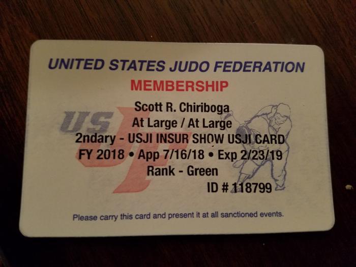 5th Kyu · September 5, 2018 · Promoted by John R. Paccione