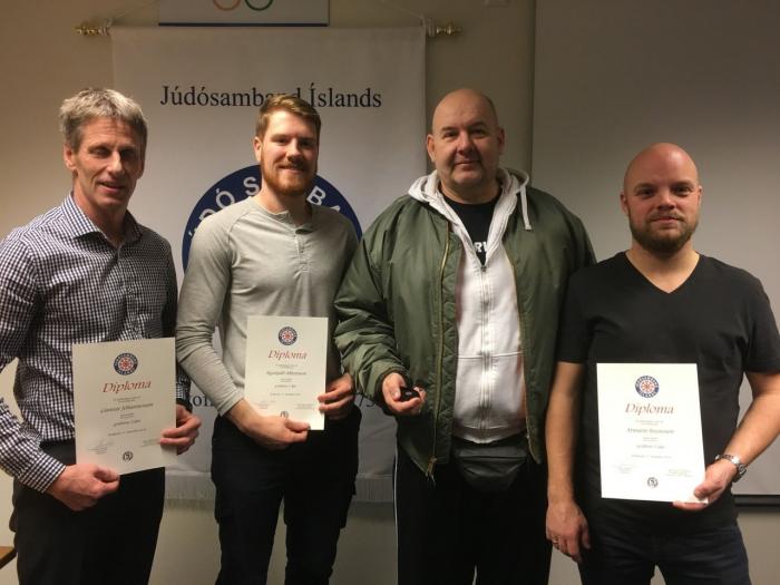 1st Dan · December 11, 2016 · Promoted by JSÍ (Judo federation of Iceland)