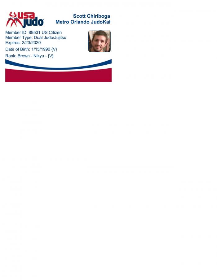 2nd Kyu · July 16, 2019 · Promoted by John R. Paccione
