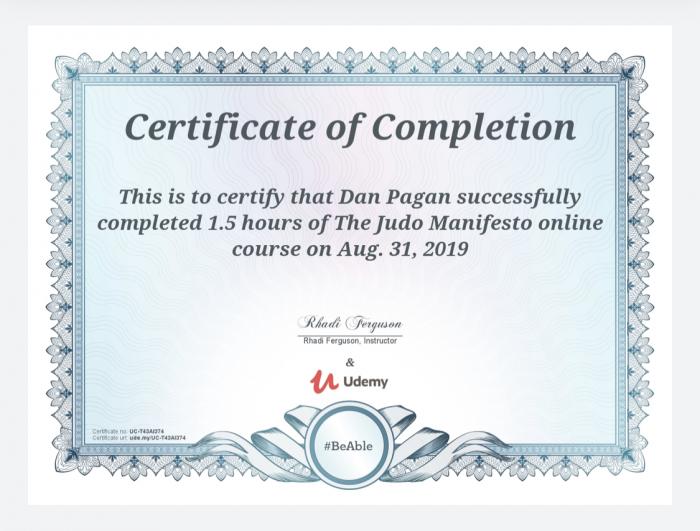 Judo Manifesto course