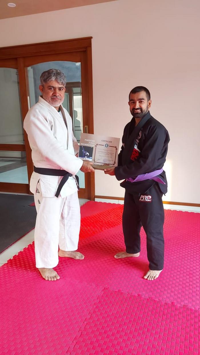 Receiving 1st Kyu
