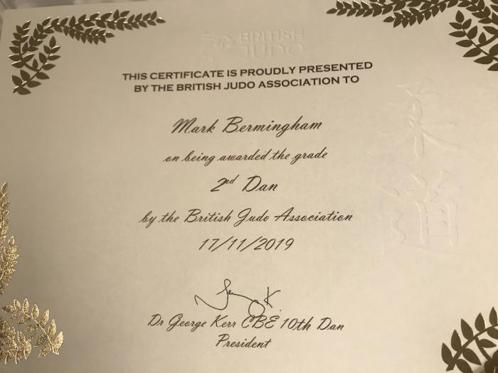 2nd Dan · November 17, 2019 · Promoted by Dave Horton-Jones