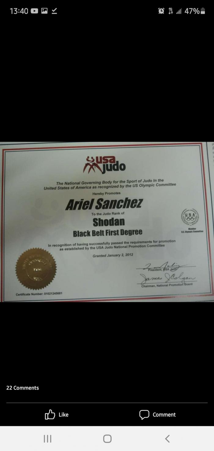 1st Dan · January 2, 2012 · Promoted by Marc Maciel
