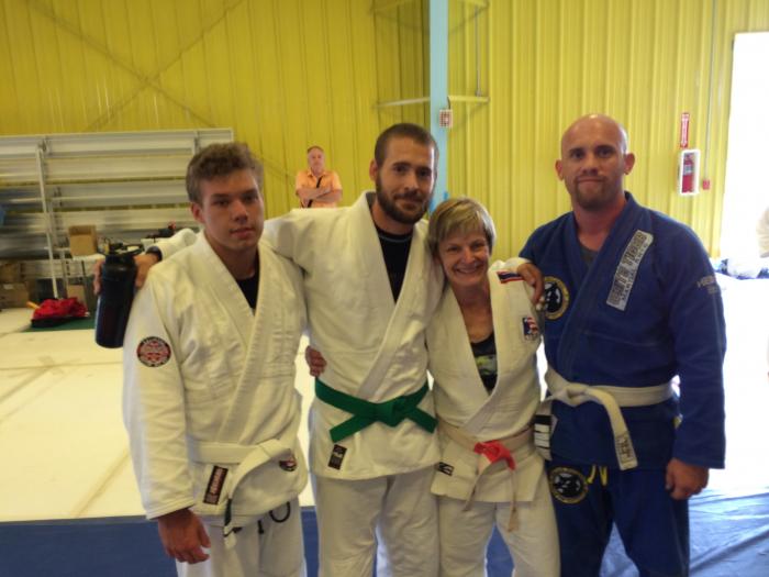 With Olympian Lynn Roethke in 2016.