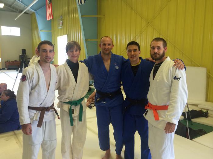 With Olympian Brian Olson in 2014.
