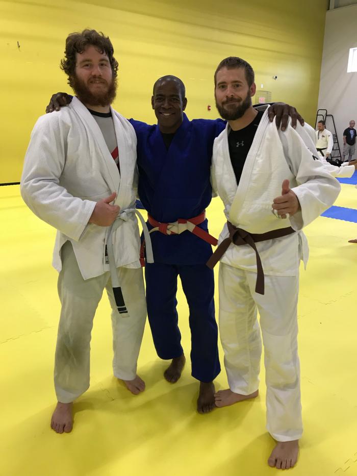 With Olympian Israel Hernandez, 2018.