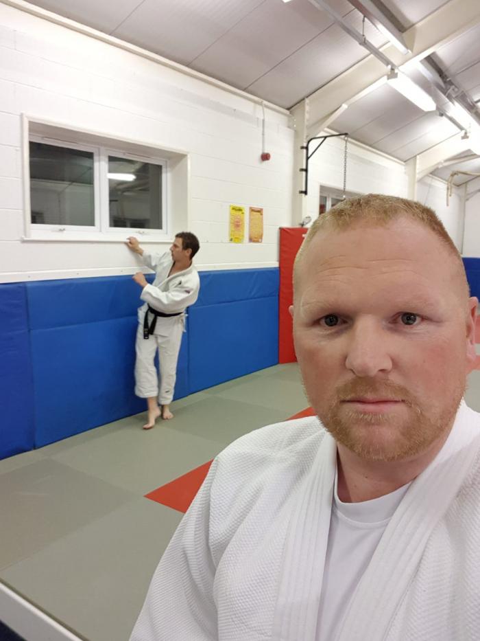 About to do a session with David Ingham BJA 1st Dan