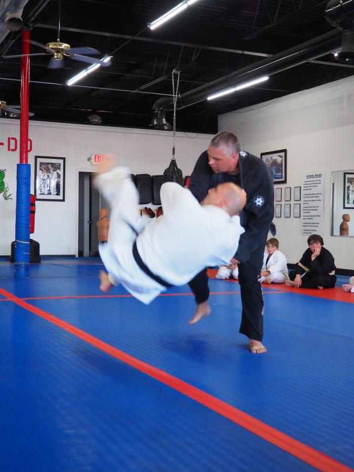Black Belt Test Throw