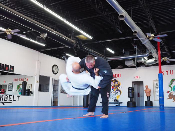 Black Belt Test Throw