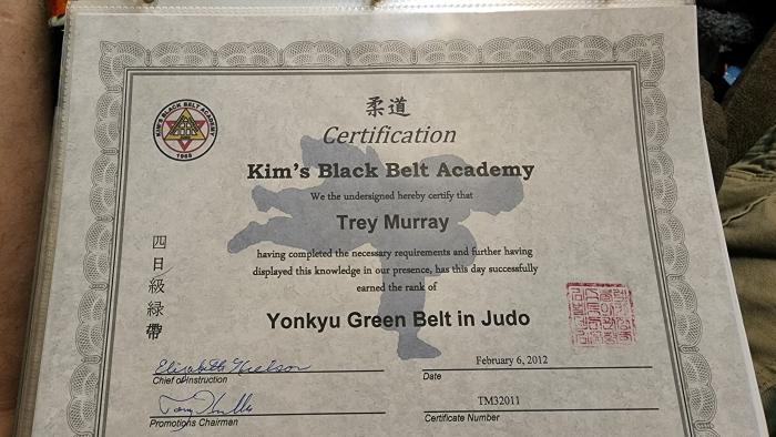 4th Kyu · February 6, 2013 · Promoted by Elizabeth Neilson