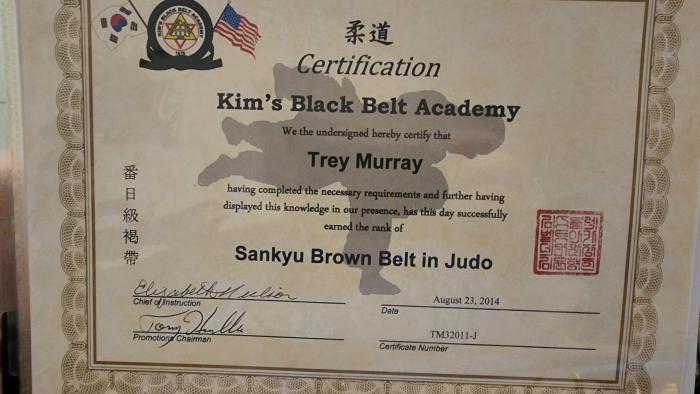 1st Kyu · August 23, 2014 · Promoted by Elizabeth Neilson