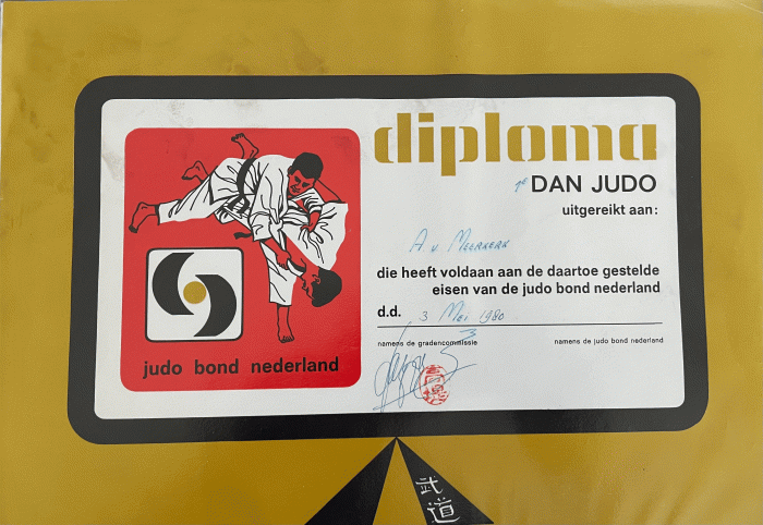 1st Dan · May 3, 1980 · Promoted by Gradencommisie Zuid-Holland