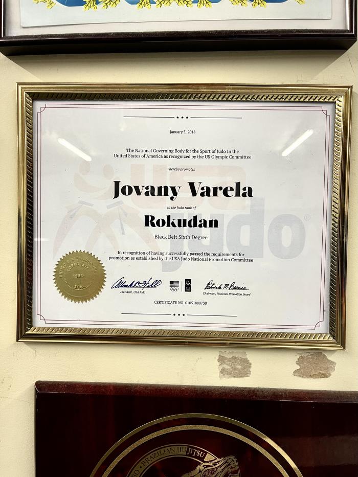 Rokudan 6th Dan awarded by USA JUDO