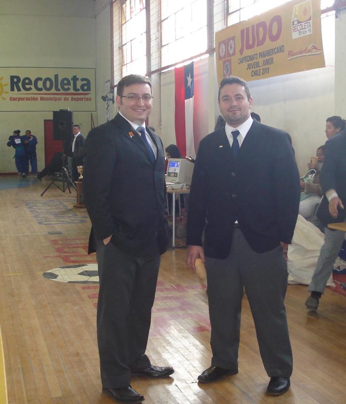 Refereeing at the Panam Cadets and Junior Championships 2011 - Santiago , Chile