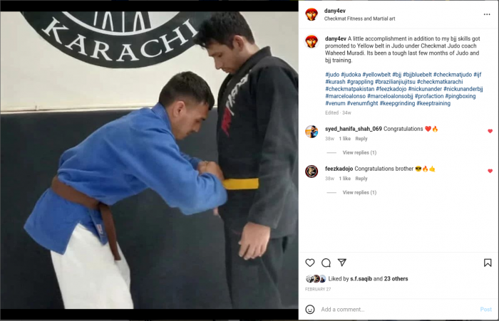 5th Kyu · February 26, 2022 · Promoted by Waheed Muradi Brown belt in Judo