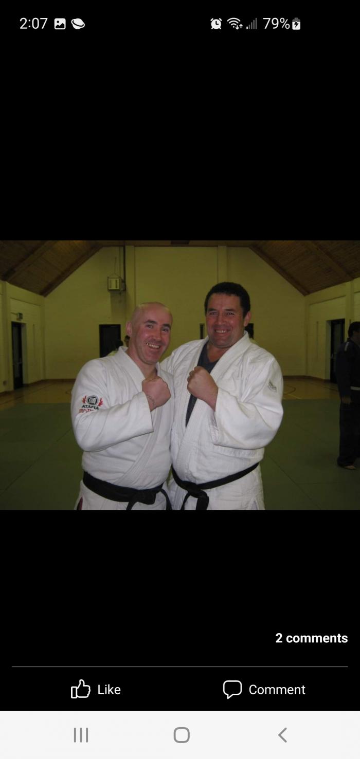 Training in Galway Ireland. With John Folan. Two time All Ireland Judo Champion