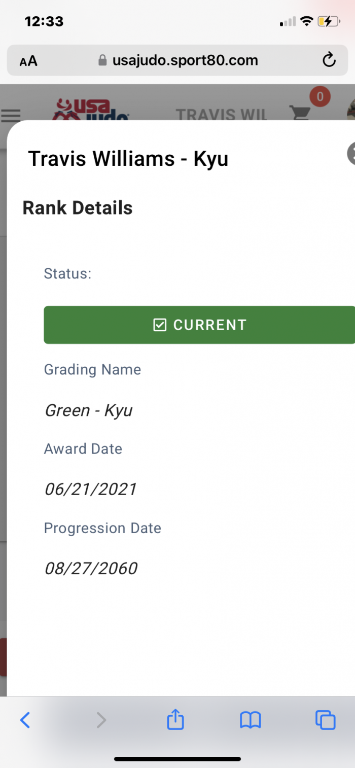4th Kyu · June 21, 2021 · Promoted by Russ Conkle