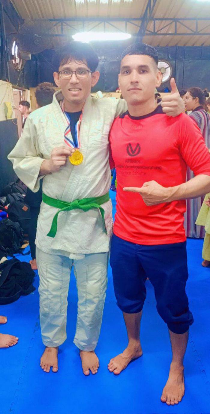 Post Judo competition at Checkmat Karachi with Coach Wahid