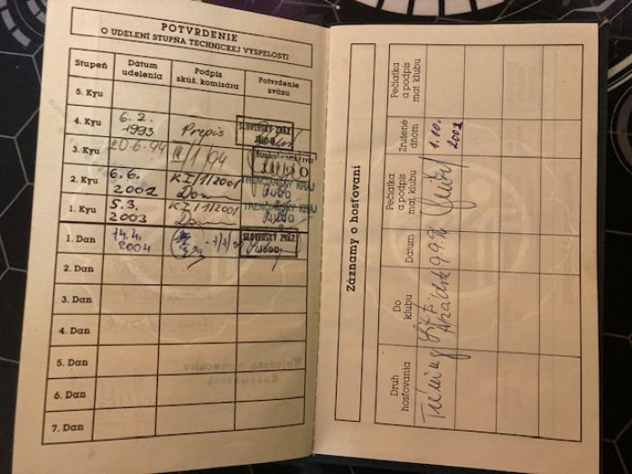 1st Kyu · March 5, 2003 · Promoted by Michal Doner